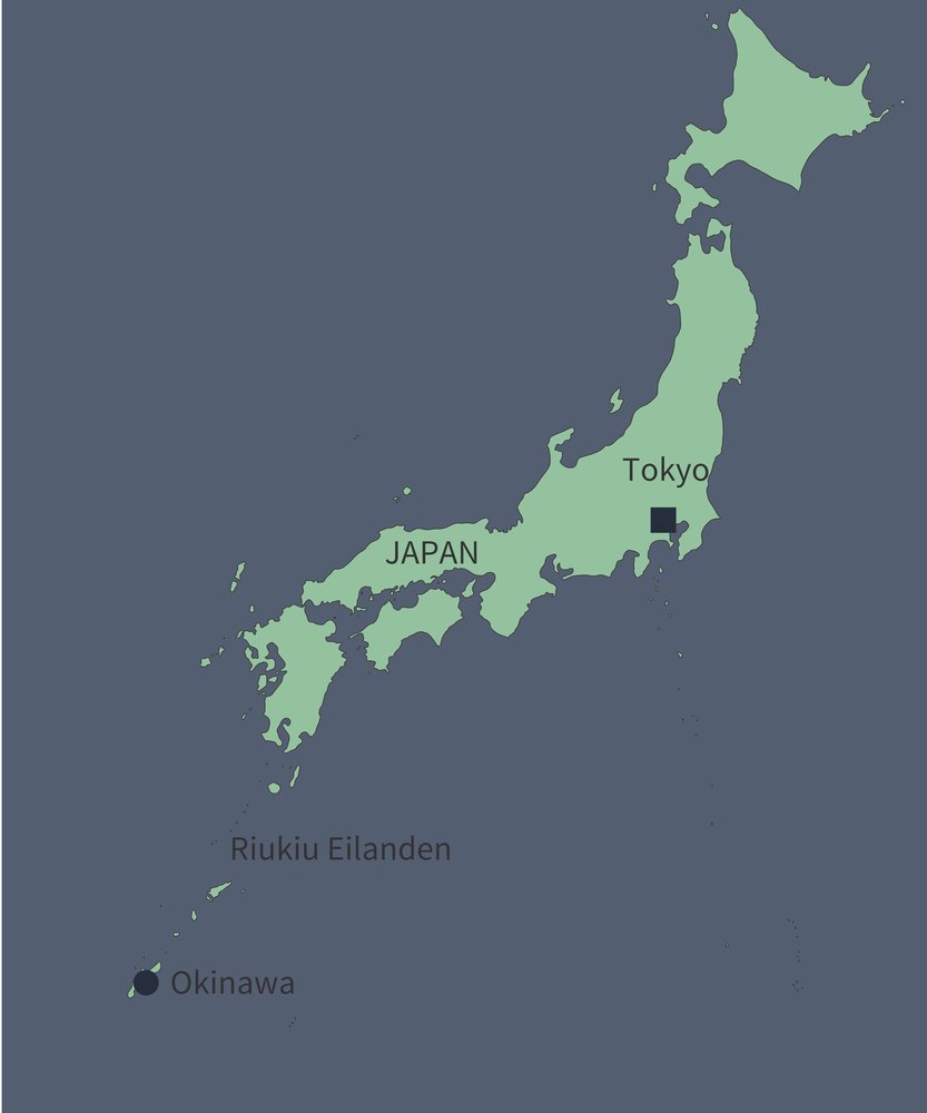 Routekaart van Strandverlenging Okinawa