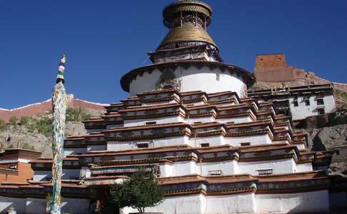 Gyangtse, Pango Chorten in Palkhor Klooster