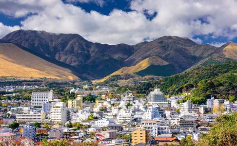 Uitizcht over Beppu