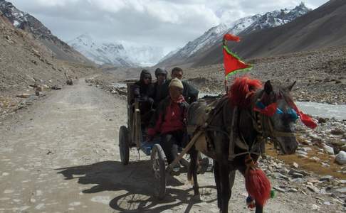 Tibet, van Rongbuk naar het Everest Basecamp