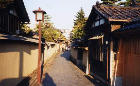 Het straatbeeld van Kanazawa