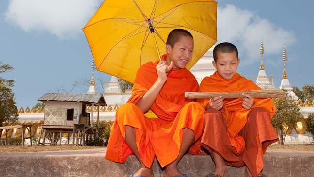 Jonge monniken, Laos