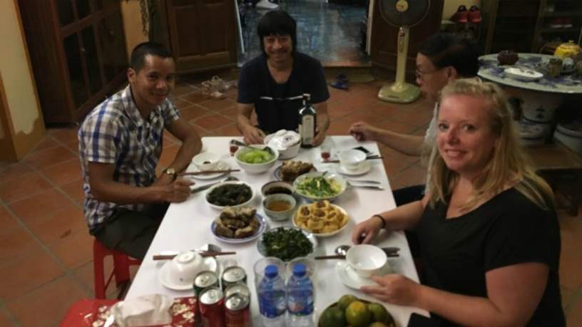 Eten bij de gastvrije Vietnamezen