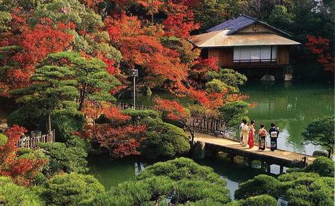 Japanse tuin in Kyoto