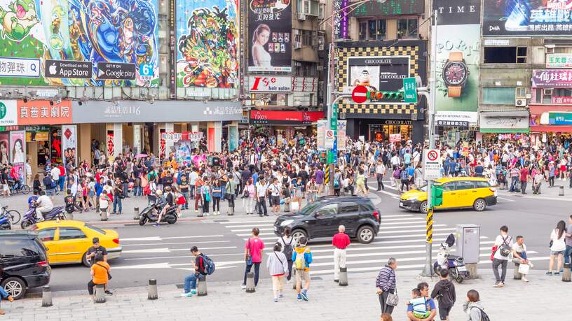 Taipei straatbeeld