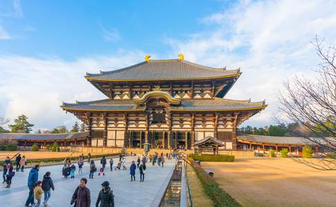 De Todaiji's main hall in Nara