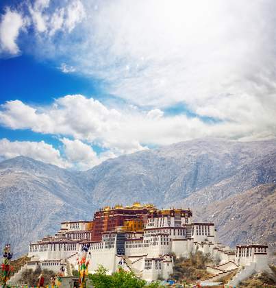 Het Potala in Lhasa, Tibet