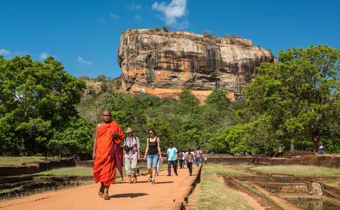 De leeuwenrots bij Sigiriya