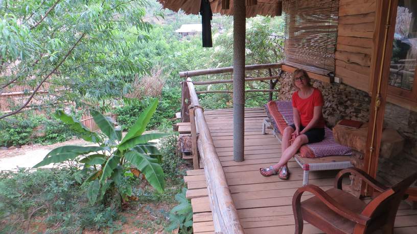 Antoinette op reis - eco-lodge in Vietnam