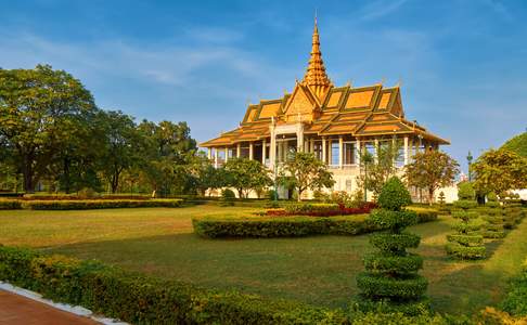 Het Royal Palace in Phnom Penh