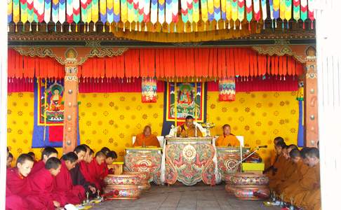 Bumthang, gebedsdienst