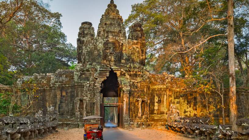 Angkor Thom, de toegangspoort tot het Angkor gebied