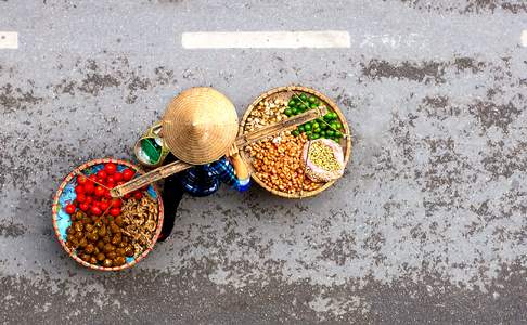 Straatbeeld, Vietnam