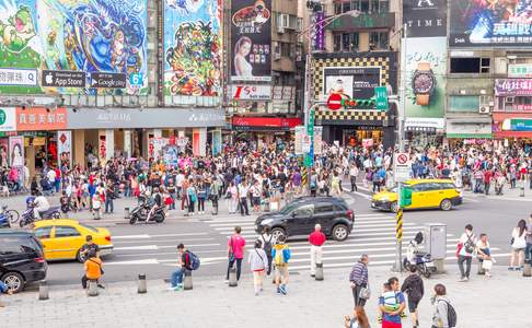 Taipei straatbeeld