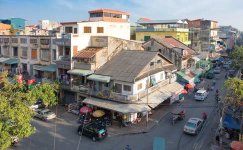 Straatbeeld Phom Penh