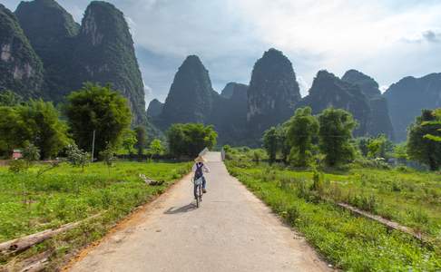 Landschap rond Yangshuo