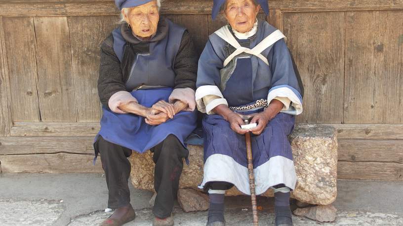 Baisha Village bij Lijiang, China