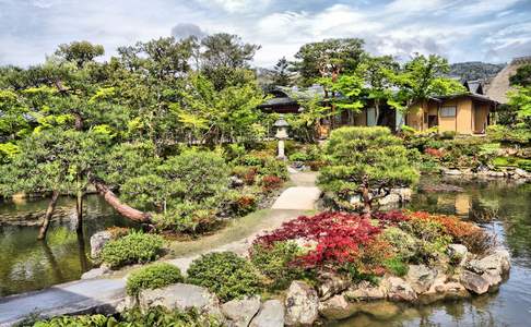 De Isuien tuin in Nara