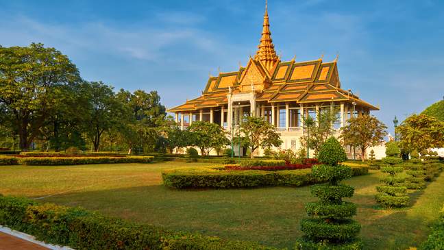 Het Royal Palace in Phnom Penh