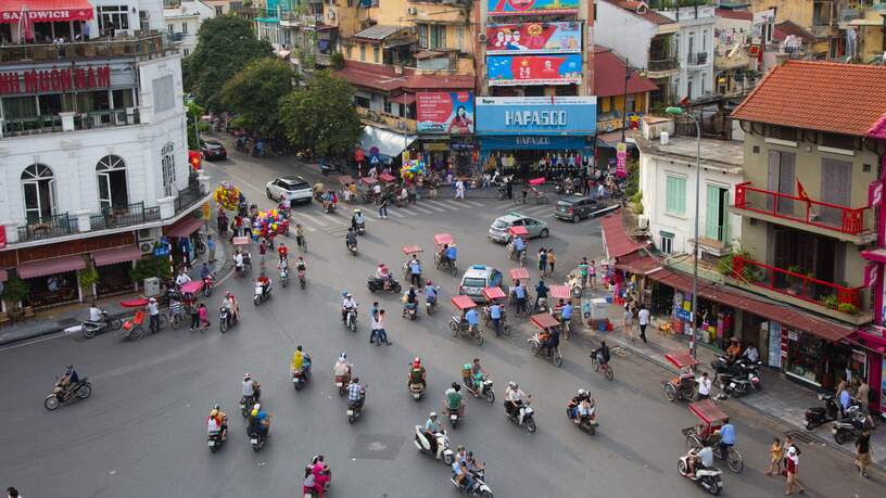 Straatbeeld Hanoi