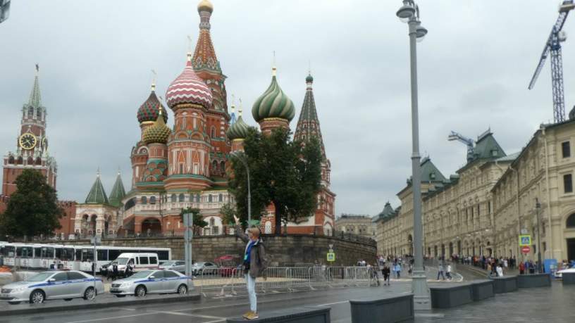 De Basiliuskathedraal in Moskou