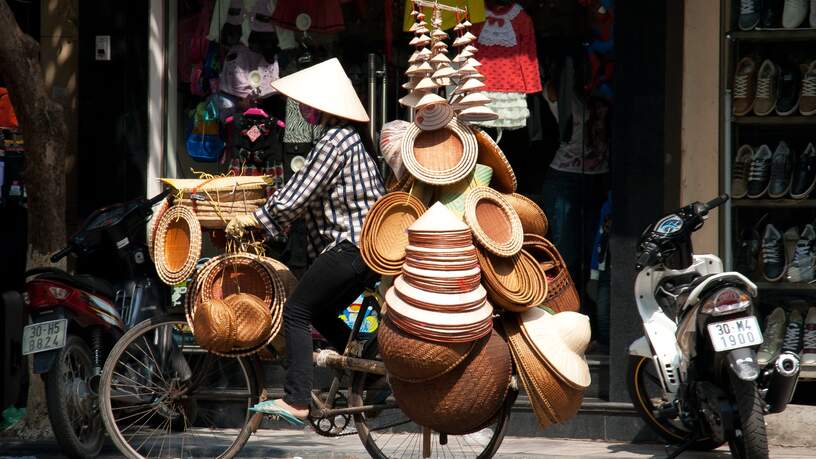 Een Vietnamese hoedenmaakster, Vietnam