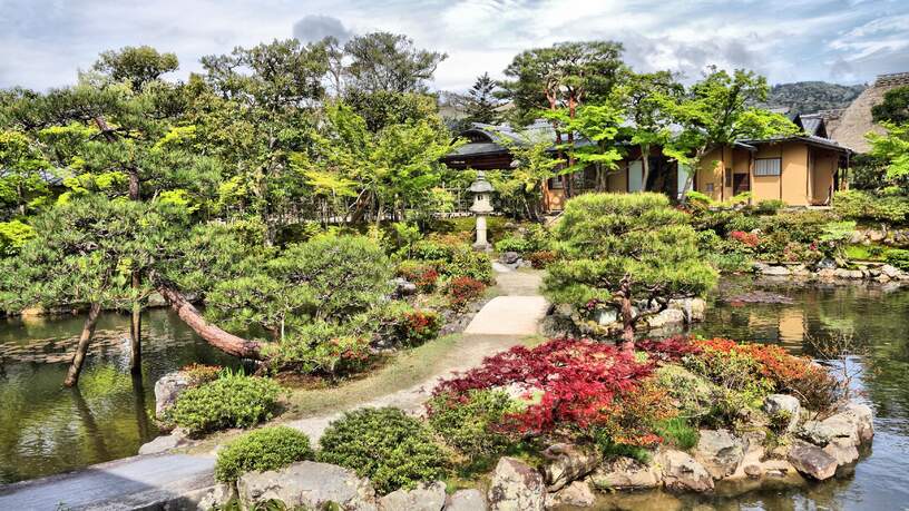 De Isuien tuin in Nara