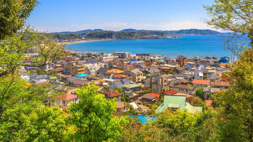 Kamakura van boven.