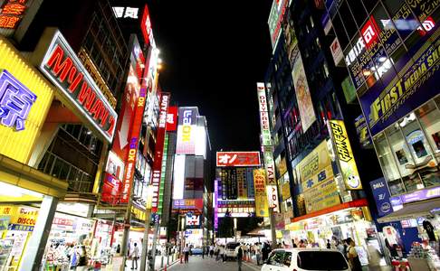 De wijk Akihabara, Tokyo