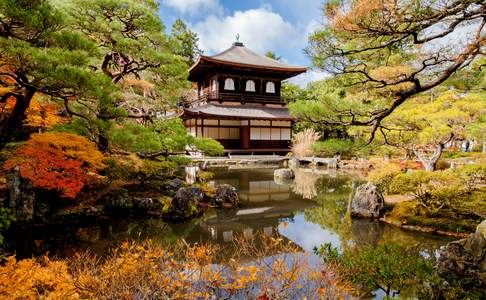 De Ginkakuji tempel, Kyoto